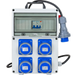 QUADRO ELETTRICO DA CANTIERE ASC 220V MONOFASE CON 4 PRESE IP67 DA 16A + FUNGO DI EMERGENZA - ElettroWatt.eu