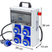 QUADRO ELETTRICO DA CANTIERE ASC 220V MONOFASE CON 4 PRESE IP67 DA 16A + FUNGO DI EMERGENZA - ElettroWatt.eu