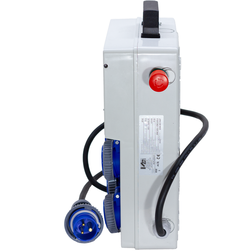QUADRO TERMOP. 4 PRESE- 2P+T 16A 230V IP67 + PULSANTE D'EMERGENZA - ElettroWatt.eu