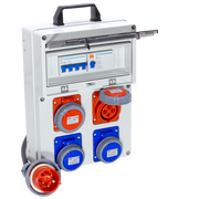 QUADRO ELETTRICO DA CANTIERE ASC 380V CON 2 PRESE 220V e 2 PRESE TRIFASE - ElettroWatt.eu