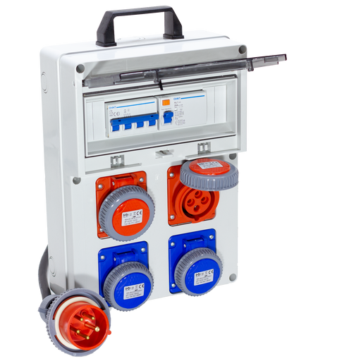 Quadro Elettrico Industriale ELETTROWATT 9KW 32A - Per Generatori Cantieri, 3 Prese IP67 16A, Differenziale 40A - Foto 6