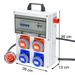 QUADRO ELETTRICO DA CANTIERE ASC 380V CON 2 PRESE 220V e 2 PRESE TRIFASE + FUNGO DI EMERGENZA - ElettroWatt.eu