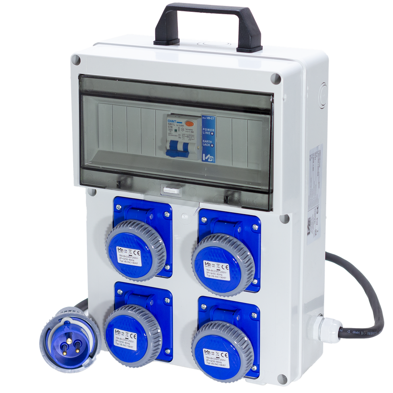 QUADRO ARCHIMEDE 4 PRESE 2P+T 16A 230V IP67 - ElettroWatt.eu