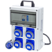 Quadro Elettrico da Cantiere ASC - con allarme di messa a terra - Distributore con 4 Prese Industriali IP67 da 16A con Differenziale da 16A - ElettroWatt.eu