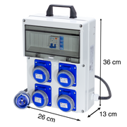 QUADRO ARCHIMEDE 4 PRESE 2P+T 16A 230V IP67 - ElettroWatt.eu