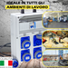 Quadro Elettrico da Cantiere ASC - con allarme di messa a terra - Distributore con 4 Prese Industriali IP67 da 16A con Differenziale da 16A - ElettroWatt.eu
