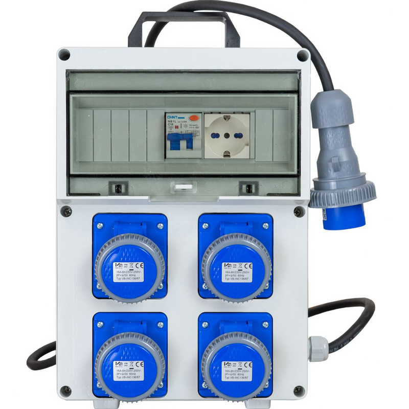 QUADRO TERMOP. 4 PRESE 2P+T 16A 230V IP67 - ElettroWatt.eu