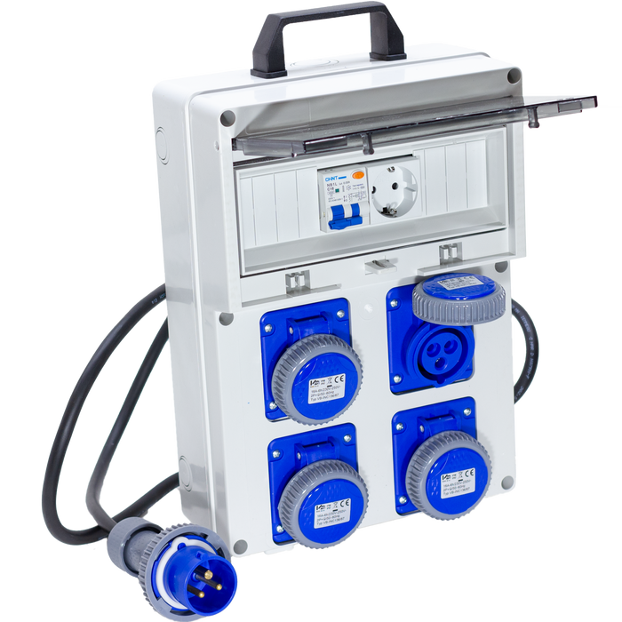 QUADRO ELETTRICO DA CANTIERE ASC 4 PRESE CON PRESA SHUCKO AGGIUNTIVA - ElettroWatt.eu