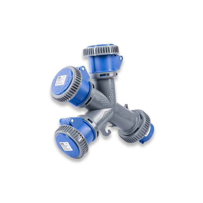 MOLTIPLICATORE SENZA CAVO 3 VIE  2P+T 16A 230V IP67