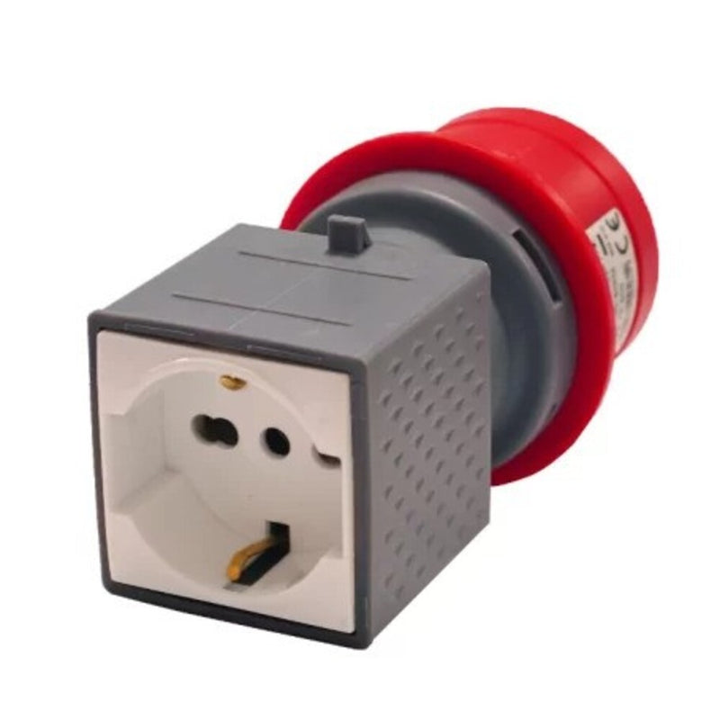 Adattatore industriale - vb-76500 - schuko 10/16 a 340v