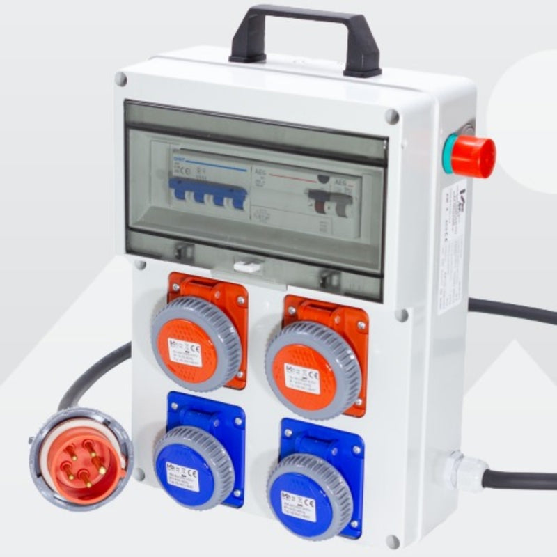 QUADRI LINEA PL 400V 16A 3P+N+T + FUNGO - Elettrowatt
