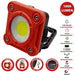 Proiettore Ricaricabile LED 10W, Torcia potente COB con Magnete, gancio e supporto orientabile. Impermeabile. Espositore 6pz. - ElettroWatt.eu