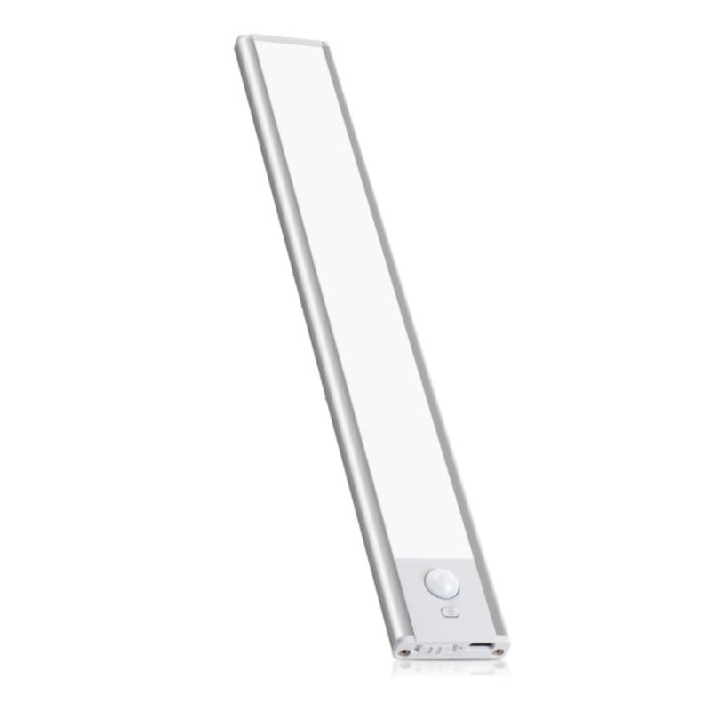 Reglette LED sotto pensile ricaricabile 40cm, 150 lumen, con CCT. Argento