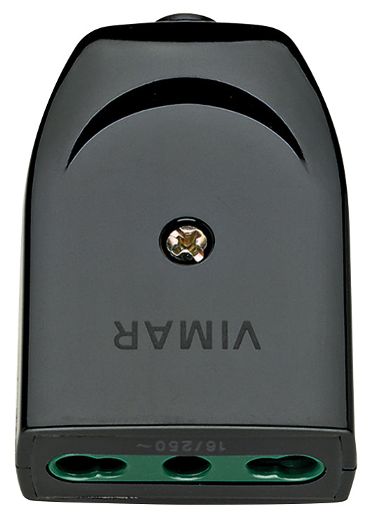 SPINA 2P+T 16A P17/11 ASSIALE NERO