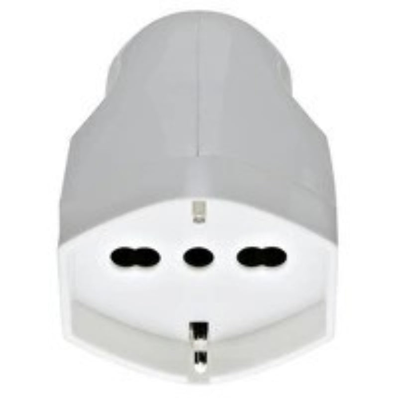 SPINA 2P+T 16A UNIVERSALE ASSIALE BIANCO - ElettroWatt.eu
