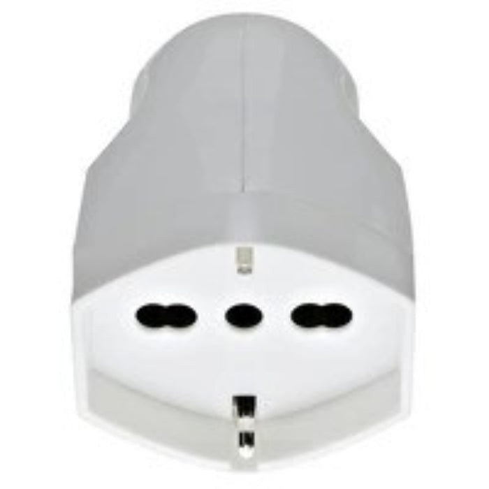 SPINA 2P+T 16A UNIVERSALE ASSIALE BIANCO - ElettroWatt.eu