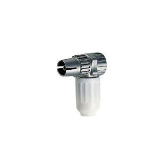 Connettore tv - radio - sat femmina 90 Bianco Antenna - ElettroWatt.eu