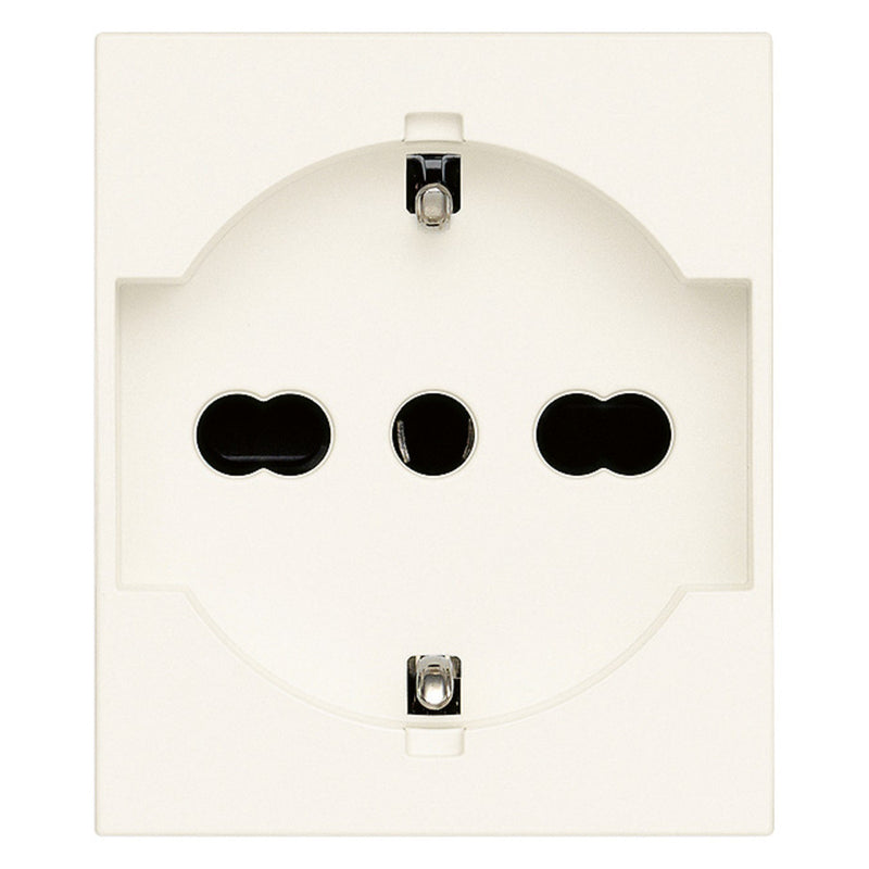 Presa 2P+T 16A Schuko Universale Bianco
