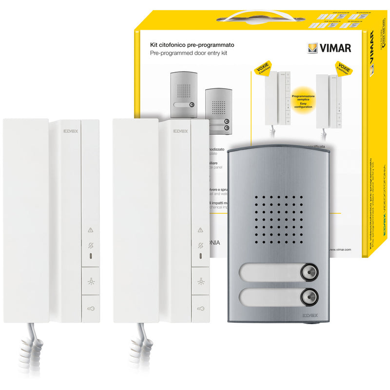 Kit citofonico bifam. Voxie 40540+40142 kit citofonico bifam. voxie 40540+40142