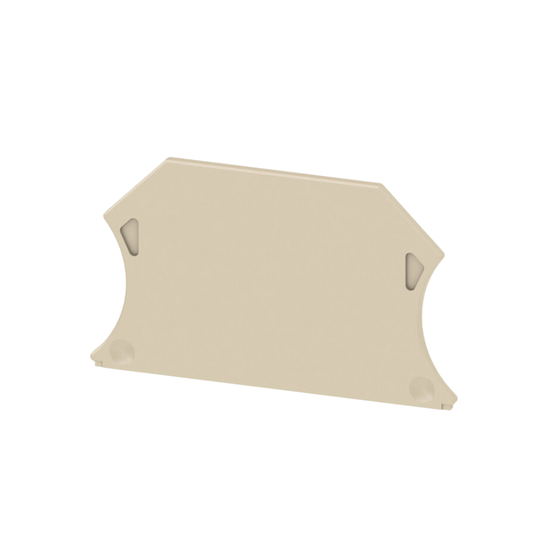 Piastra terminale per morsetti, Beige scuro, Posizione verticale: 56 mm, Larghezza: 1.5 mm, V-0, Wemid, non bloccabile