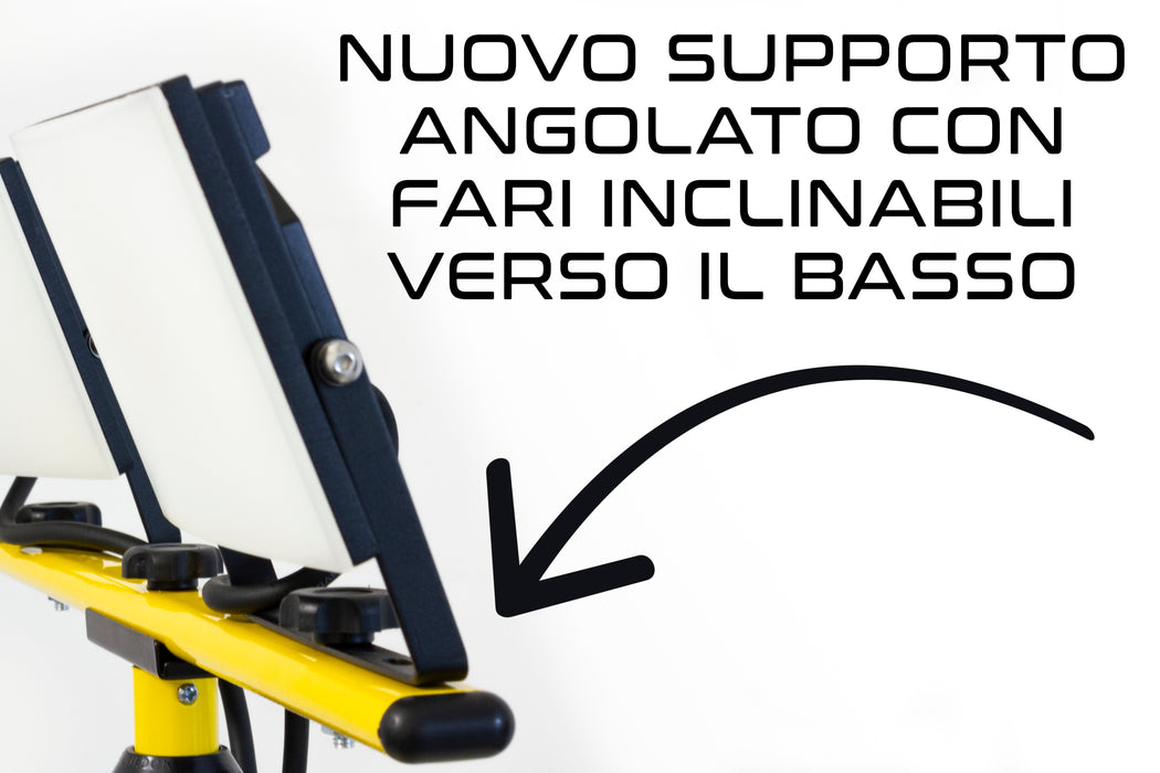 Faretti Led Doppio DOPPIO FARETTO LED DA CANTIERE SU TREPPIEDE - 60 WATT 4800 lumen ...