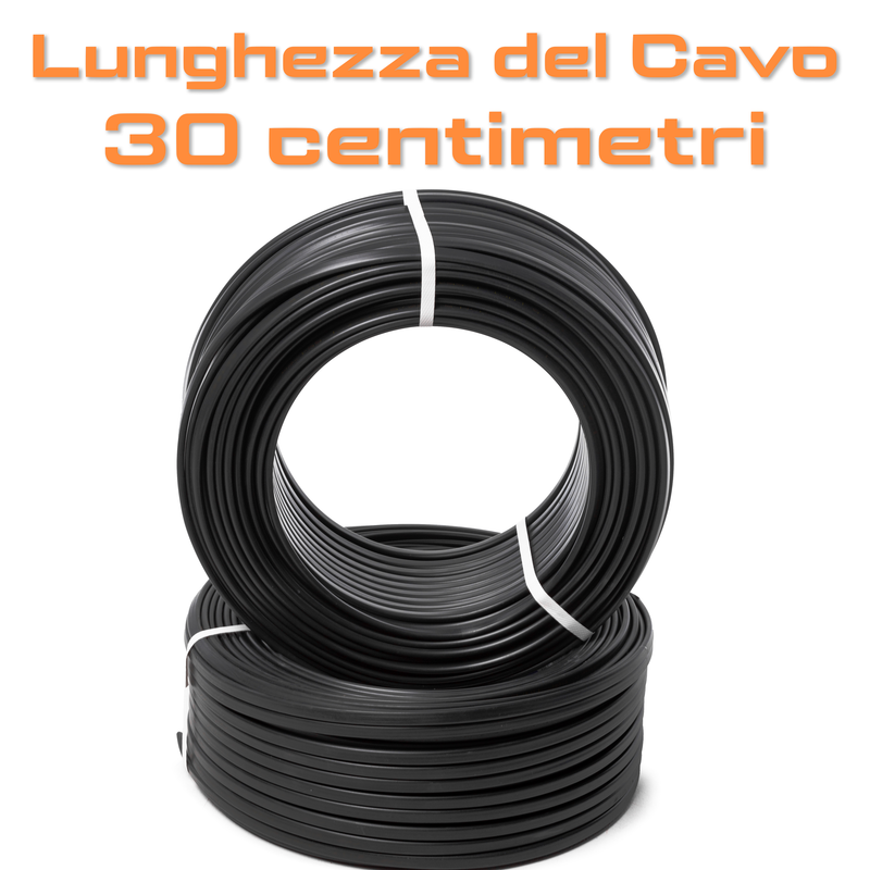 PROLUNGA ADATTATORE 30 CENTIMETRI CON SPINA CEE E PRESA STANDARD TEDESCO - CAVO 3G1.5 - IP44 - ElettroWatt.eu