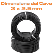 ADATTATORE INDUSTRIALE 3 PRESE 16A CON CAVO 2.2METRI - CAVO IN NEOPRENE 3G2.5 - PROTEZIONE IP67 - ElettroWatt.eu