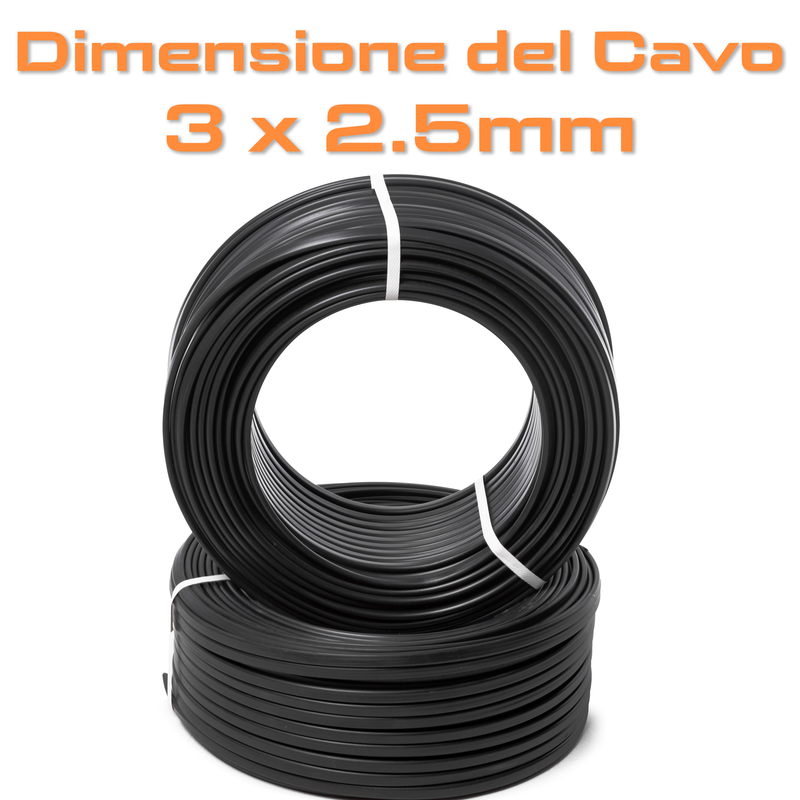 ADATTATORE INDUSTRIALE 3 PRESE 16A CON CAVO 2.2METRI - CAVO IN NEOPRENE 3G2.5 - PROTEZIONE IP67 - ElettroWatt.eu