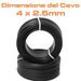 PROLUNGA ELETTRICA TRIFASE 4 POLI INDUSTRIALE PROFESSIONALE DA 30 METRI - CAVO IN NEOPRENE 4G2.5 - ElettroWatt.eu