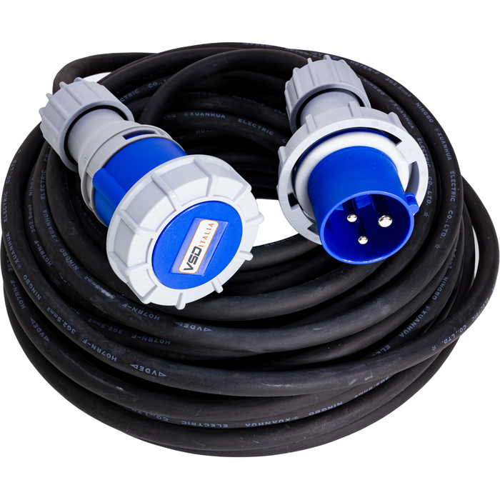 PROLUNGA ELETTRICA INDUSTRIALE 16A DA 5 METRI - CAVO IN NEOPRENE 3G2.5 - PROTEZIONE IP67 - ElettroWatt.eu