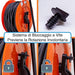 Avvolgicavo industriale IP67 - 3 prese CEE 4 POLI 16A - 30 metri 400V - Cavo in Neoprene H07rn-f - ElettroWatt.eu